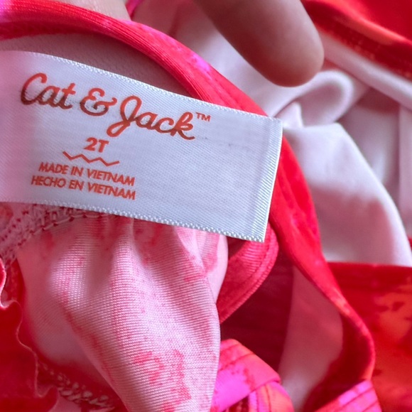 Cat & Jack|Baby girl bikini,toddler two piece swim suit with smocking•••Size 2T - Picture 6 of 6